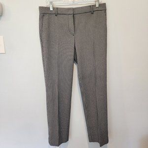 Ann Taylor black/white checked ankle pants, size 6, Like new